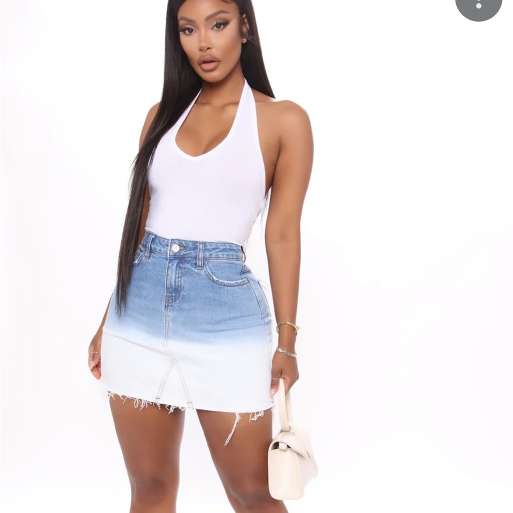 Abercrombie denim mini with buttons